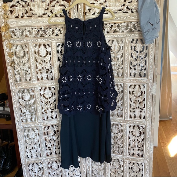 ✨ NWOT CHLOE navy guipure dress - Picture 6 of 13